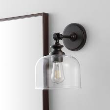 Glass Shade Wall Sconce Set Of 2