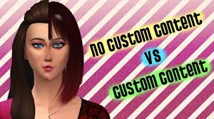 the sims 4 create a sim no cc vs cc