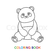 There are 162 panda coloring book for sale on etsy, and they cost 8,73 $ on average. Panda For Coloring Book Isolated On Stock Vector Colourbox