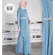 Trend terkini baju gamis modern wanita indonesia meliputi corak warna yang terang seperti cream, biru, merah muda, ungu dan hitam, hingga ada juga gamis motif batik. Model Baju Gamis Babydoll Brokat Terbaru Hijabfest