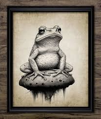Whimsical Frog Wall Art Printable Frog