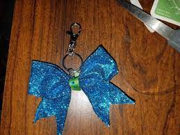 how to make a bow keychain cheer gift