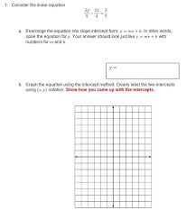 Solved 1 Consider The Linear Equation