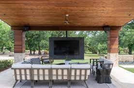 Outdoor Tv Ideas This Pavilion Features
