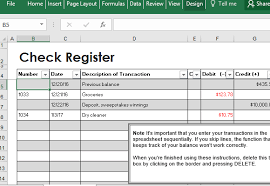 Bank Cheque History Log Template For Excel