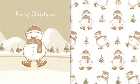 premium vector cute snowman doodle