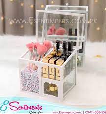 makeup brush storage box esentiments