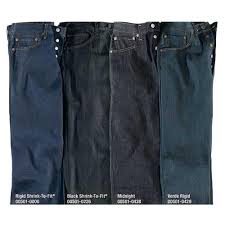 Levi Strauss 501 Rigid Shrink To Fit Jeans