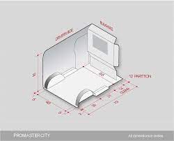 ram promaster city interior fit drawing