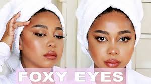 foxy eye makeup tutorial for round