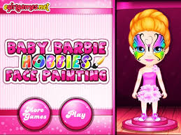 barbie games baby barbie hobbies face