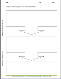 Free Printable Blank Vertical Flow Chart Graphic Organizer