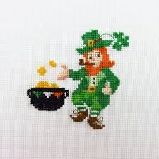 Amazon Com Easy Irish Leprechaun Cross Stitch Pattern