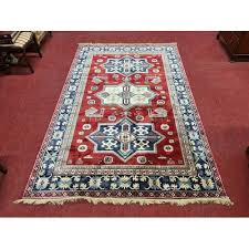 large soft kashmir carpet red ground