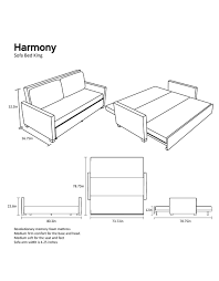 harmony king sofa bed with memory