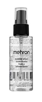 mehron makeup barrier spray 2 oz