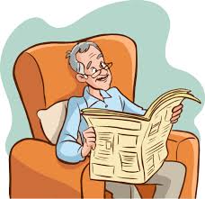 homem lendo ilustração vetorial de jornal 12485450 Vetor no Vecteezy