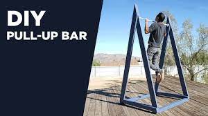 Height of pull up bar is 7ft with 3ft below ground and dip bars are 5ft tall with 3ft below ground. Building An Outdoor Pull Up Bar Diy Chin Up Bar Youtube