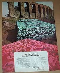 Find the best deals for chenille bedspreads at the lowest prices. Vintage 1971 Magazine Ad Featuring Sears Tapestry Bedspreads From The Bellissimo Collection Made In Italy Vintage Sheets Vintage Advertisements Vintage Linens
