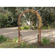 Rusty Metal Garden Arch Plant Support