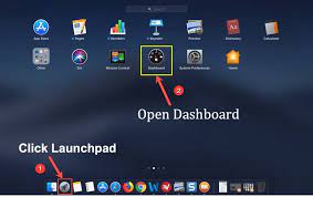 customize dashboard app in macbook