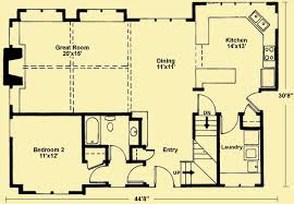 2 Bedroom Lakeside Cottage Plans With