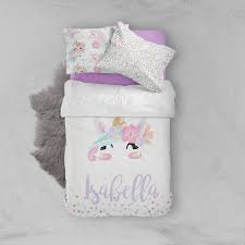 unicorn toddler room pillowcase set