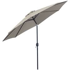 Grey Crank Patio Umbrella