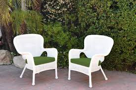 Windsor White Resin Wicker Chair