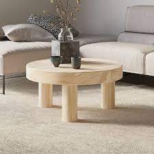 Round Wood Coffee Table Coffee Table