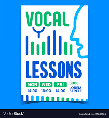 vocal lessons creative promotion banner