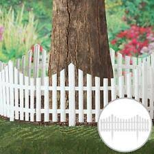 relaxdays wooden mini garden fence set