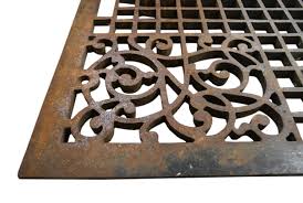 large cast iron floor grate