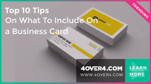 4over4 was good 10 years ago and i recommended everyone to them. 4over4 Com Marketing Cloud Top 10 Tips On What To Include On A Business Card