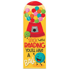 Details About Eu834024 Stick With Reading Bubblegum Scented Bookmarks Classroom Teacher