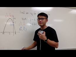 Write An Equation Of A Parabola From A