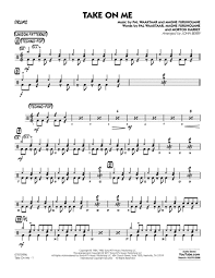 Take On Me Drums By A Ha Digital Sheet Music For Jazz