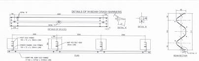 structure design w beam crash barriers