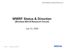 After 51 minutes, at april 7, 2021, 5:43 p.m., it started behaving normally and we were able to reach it again. 1 C Nokia Filenams Ppt Date Nn Wwrf Status Direction Wireless World Research Forum July 12 2002 S00vision A Ppt Download
