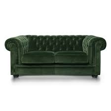 green velvet chesterfield style 4 seat