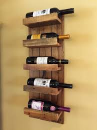 Wall Wine Holder Wood On
