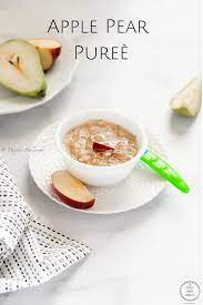 apple pear pureè easy baby meals