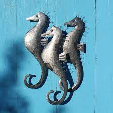 Seahorse Wall Hanging Metal Seahorses