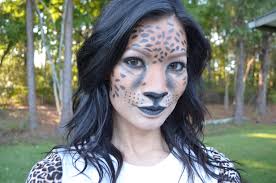 halloween jaguar makeup look to the
