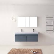 Under mount sinks, four drawers and two cabinets with interior shelves provide plenty of luxury. Virtu Usa Jd 50355 Gr Zuri 55 In Bathroom Vanity Set