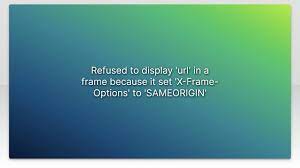 x frame options