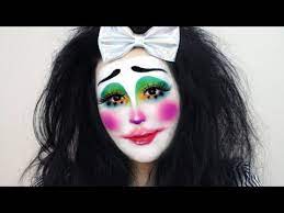 glam clown easy halloween makeup