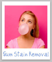 chewing gum stain removal guide