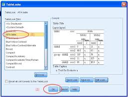 How To Make Spss Produce All Tables In Apa Format