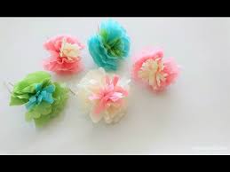 how to make mini tissue paper flowers
